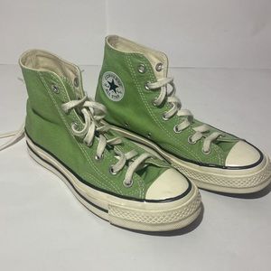 Chuck Taylor All Star By You Sneakers / Women Size 6 / Men Size 4 / Lime Green